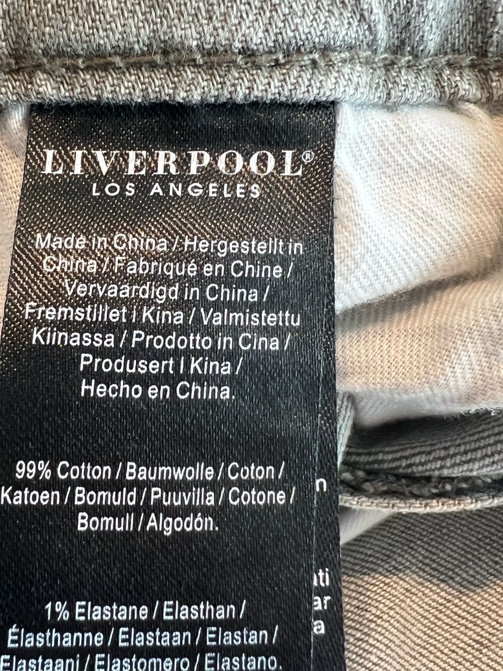 Liverpool Straight Leg Jean High Rise Ankle Size 8 29 Gray Black - Picture 10 of 11